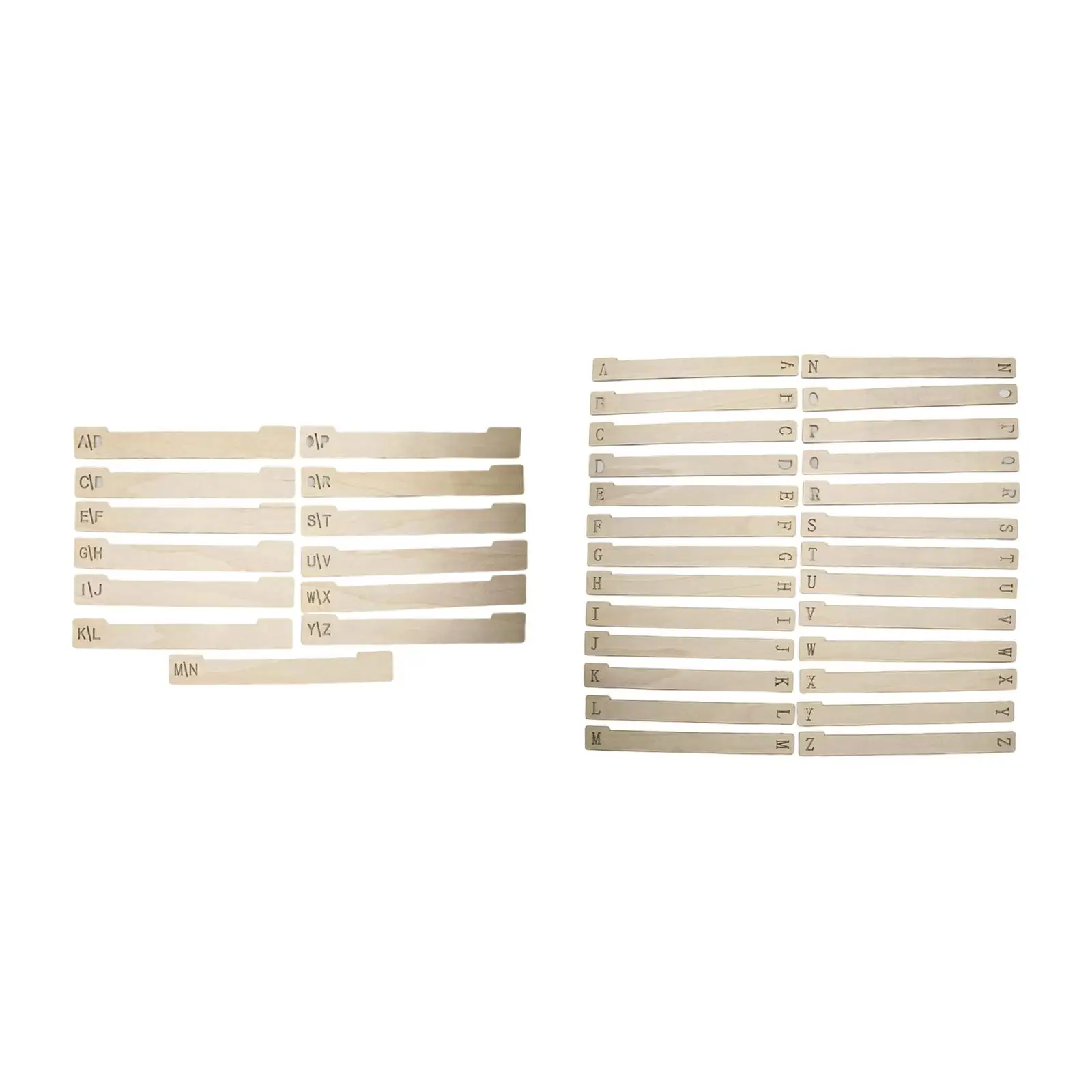Wood Vinyl Record Dividers, Display Record Separators, A-z Alphabetical Dividers for DVD, Library CD, Album for Music Enthusiast