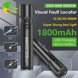 Pluma probadora láser de fibra óptica, localizador Visual de fallas, fuente de luz de fibra óptica VFL, luz LED de 10, 20, 30 y 50MW, alta calidad, nuevo