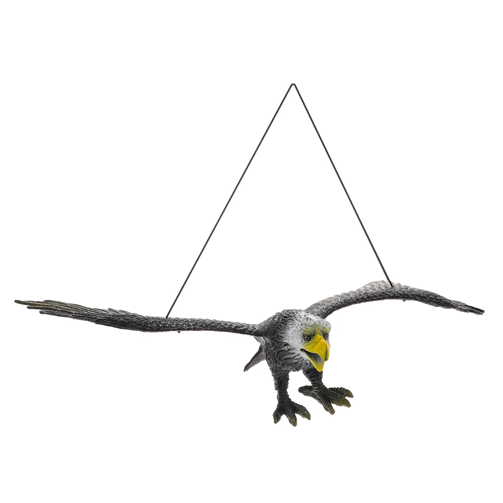 

Artificial Eagle Model Decor Small Fake Flying Birds Statue Large Dark Grey Figurine Meticulously Crafted Golden Carvings Living