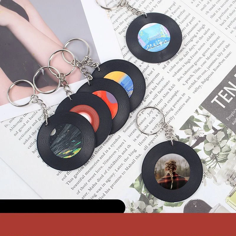 NFC Signage Vinyl-Inspired Custom Mini Album CD Keychain - Free Cover Design