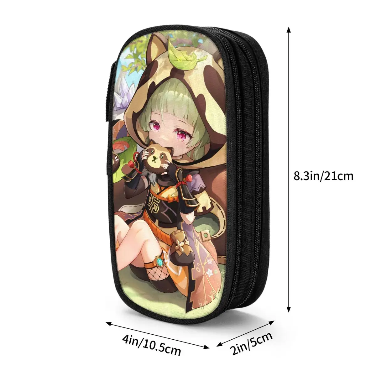 لطيف سايو مقلمة متعة Genshin تأثير أنيمي القلم حقيبة أطفال سعة كبيرة الطلاب مدرسة التجميل صندوق رصاص