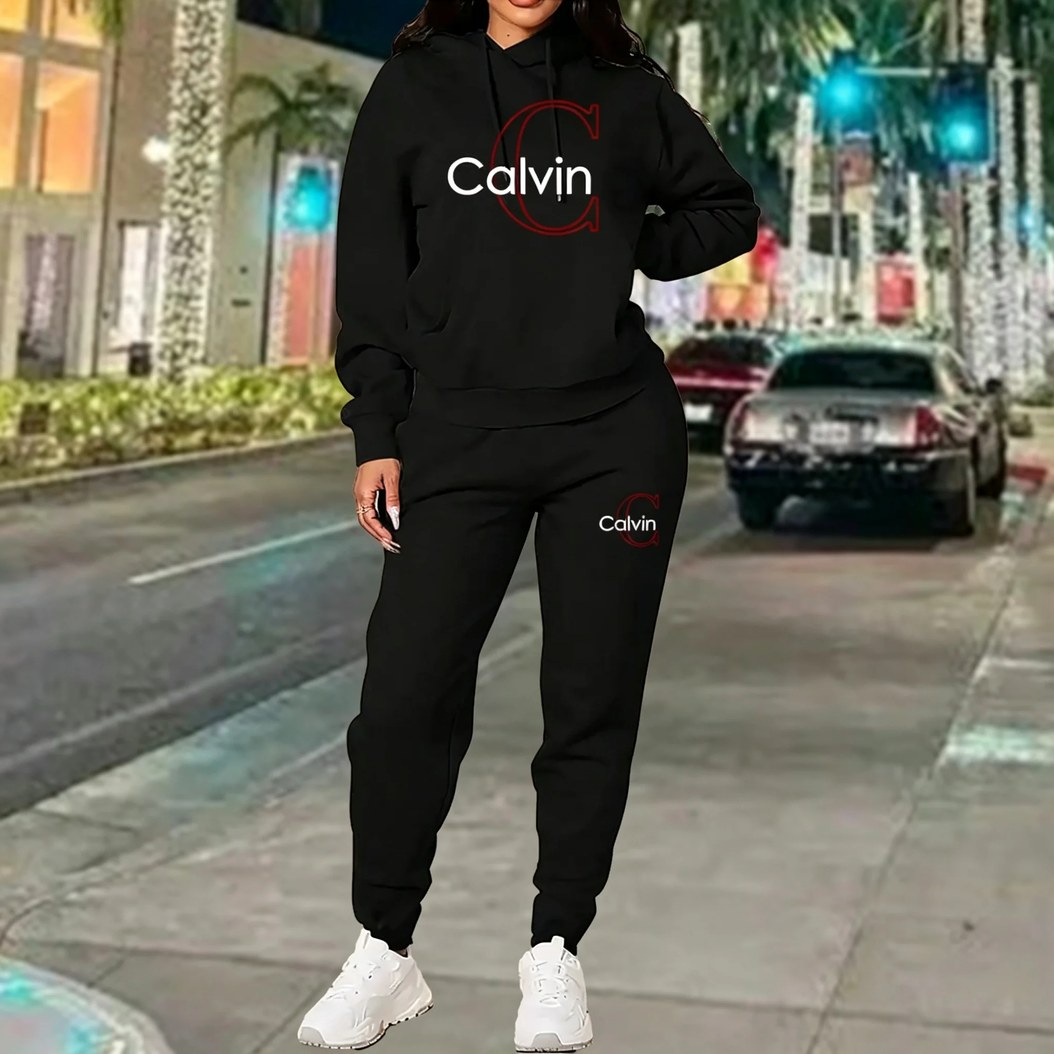 Hoodies Women Pants Sets Sweatshirt And Sweatpant Full Outfit Spring Autumn Loose Fit Stylish Trendy Designer Clothing Women Set - view 5