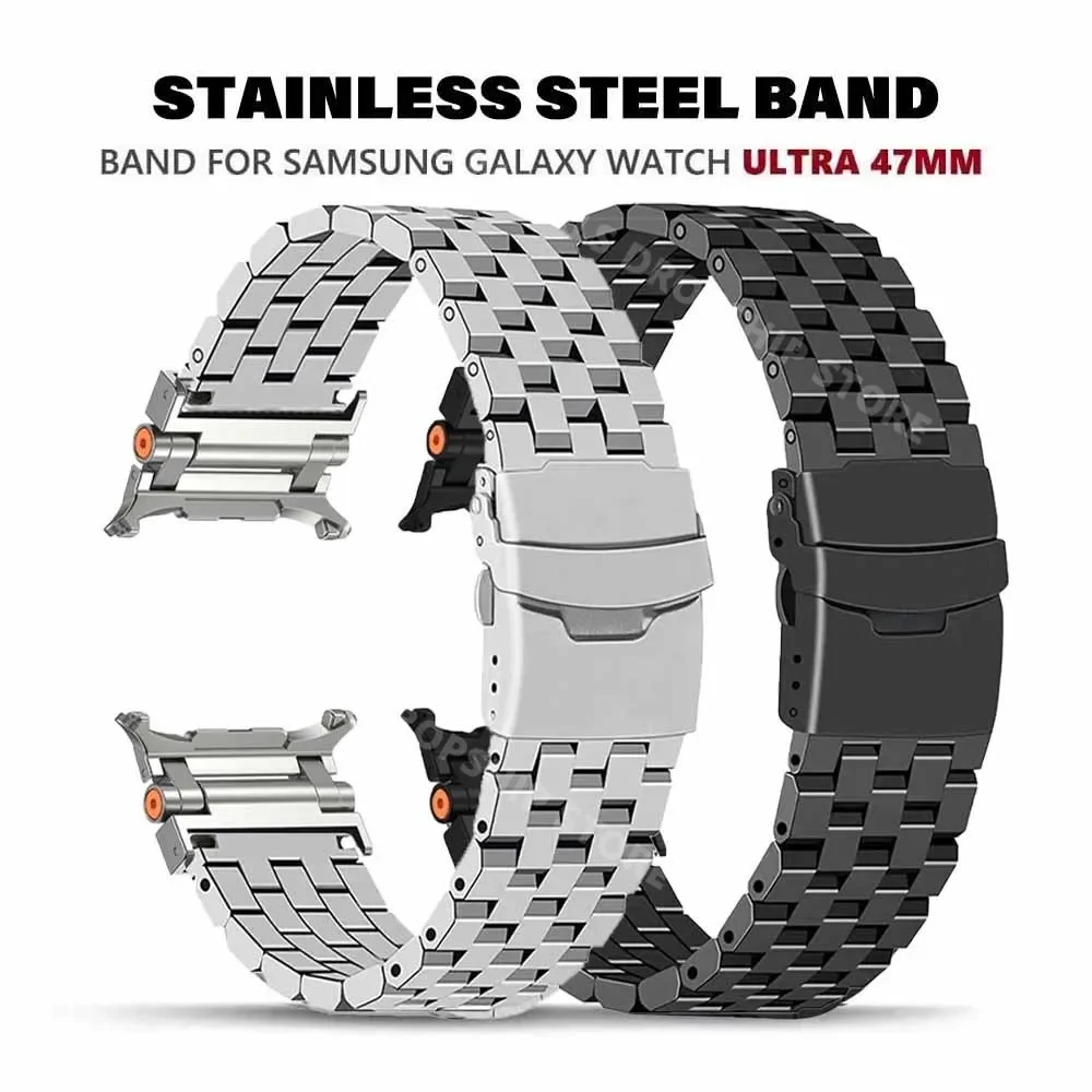 

Stainless Steel Strap For Samsung Galaxy Watch Ultra 47mm No Gaps Quick Fit Bracelet For GALAXY ULTRA 47MM Luxury Business Band