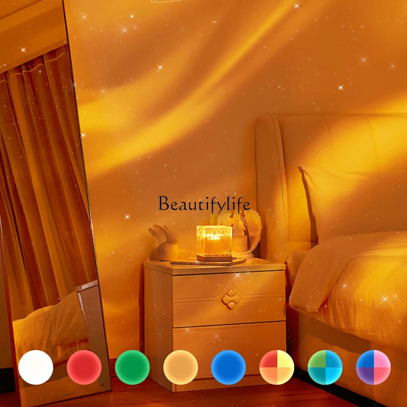 ONEFIRE Water Ripple Polar Light Starry Sky Projector Atmosphere Bedroom Bedside Starry Sky