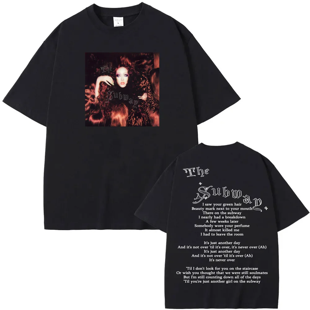 Chappell Roan-The Subway TEE Graphic Printing Hip Hop Vintage Tee-shirt Summer Short Sleeve Harajuku Tshirt 100%Cotton Tees