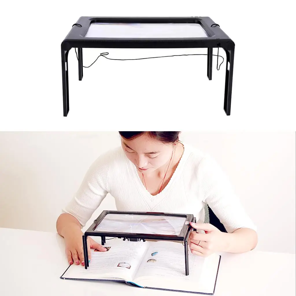 2.5X أيدي زجاجية مكبرة، ضمان عند قراءة الكتب والوثائق والصحف والكتيبات والخطوط الصغيرة #4