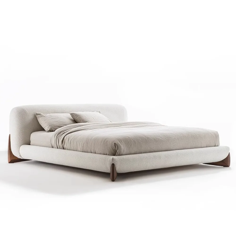 

Luxury Unique Beds Minimalist Frames Upholstery King Size Bed Modern Sleeping Cama De Lujo Para Dormitorio Home Decoration