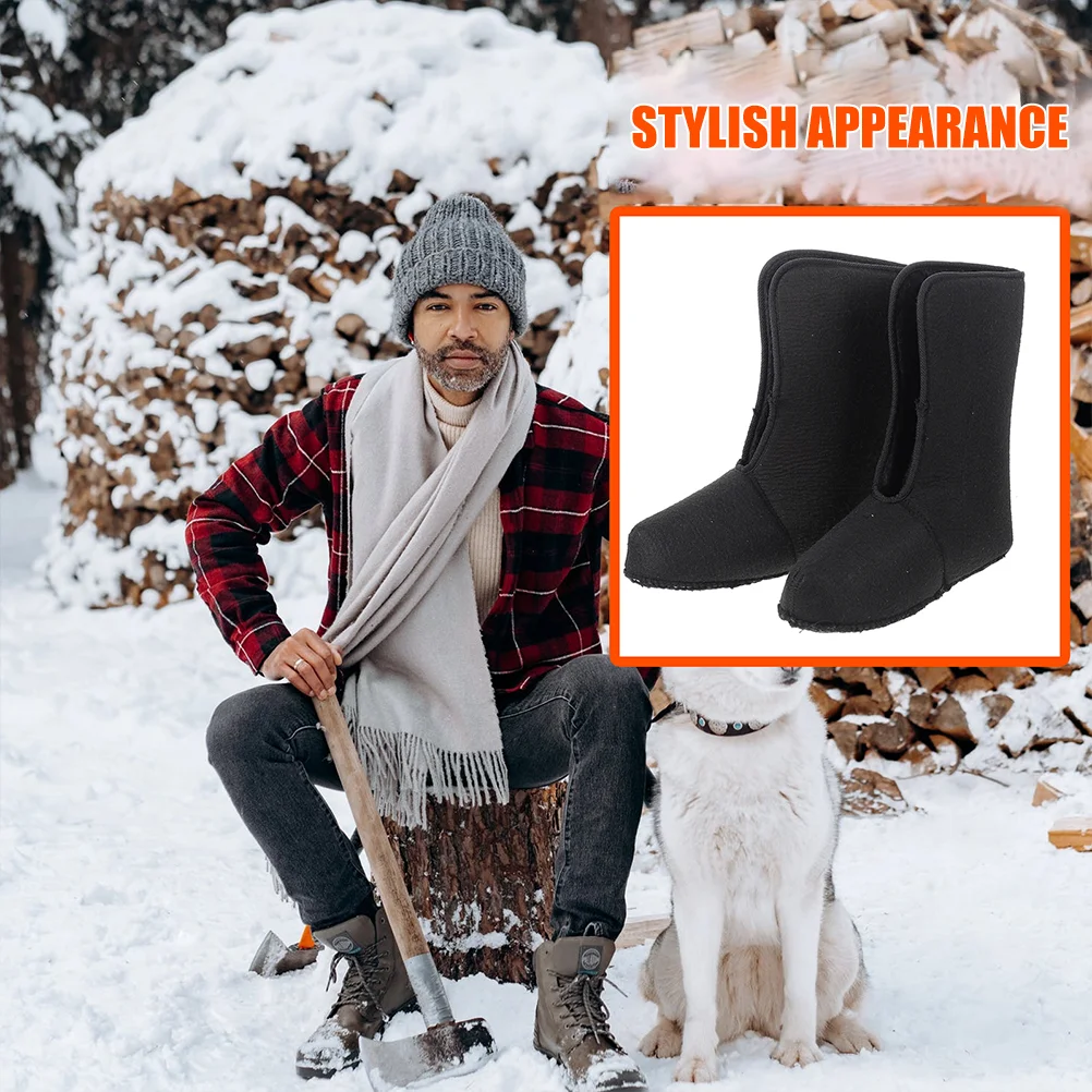 Snow Boot Lining Fleece-lined Socks Liner Waterproof Winter Soft Liners Insulated Warmers Boots Hiking