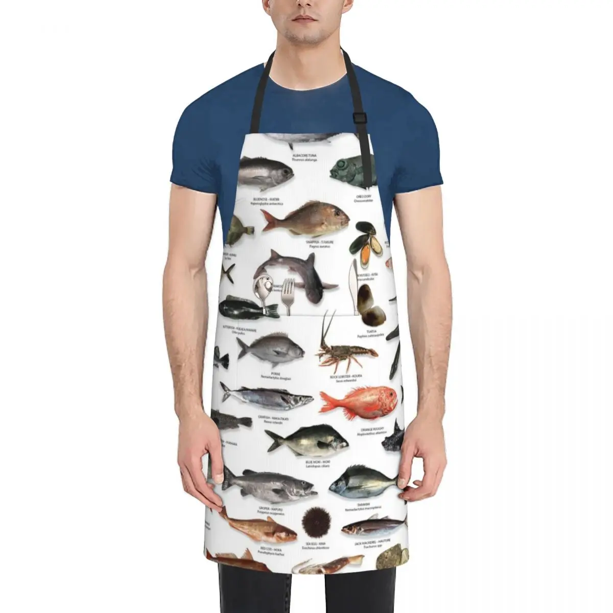 

NZ fish species Apron kitchen and home Kitchen Women Kitchen New 2022 Year Apron