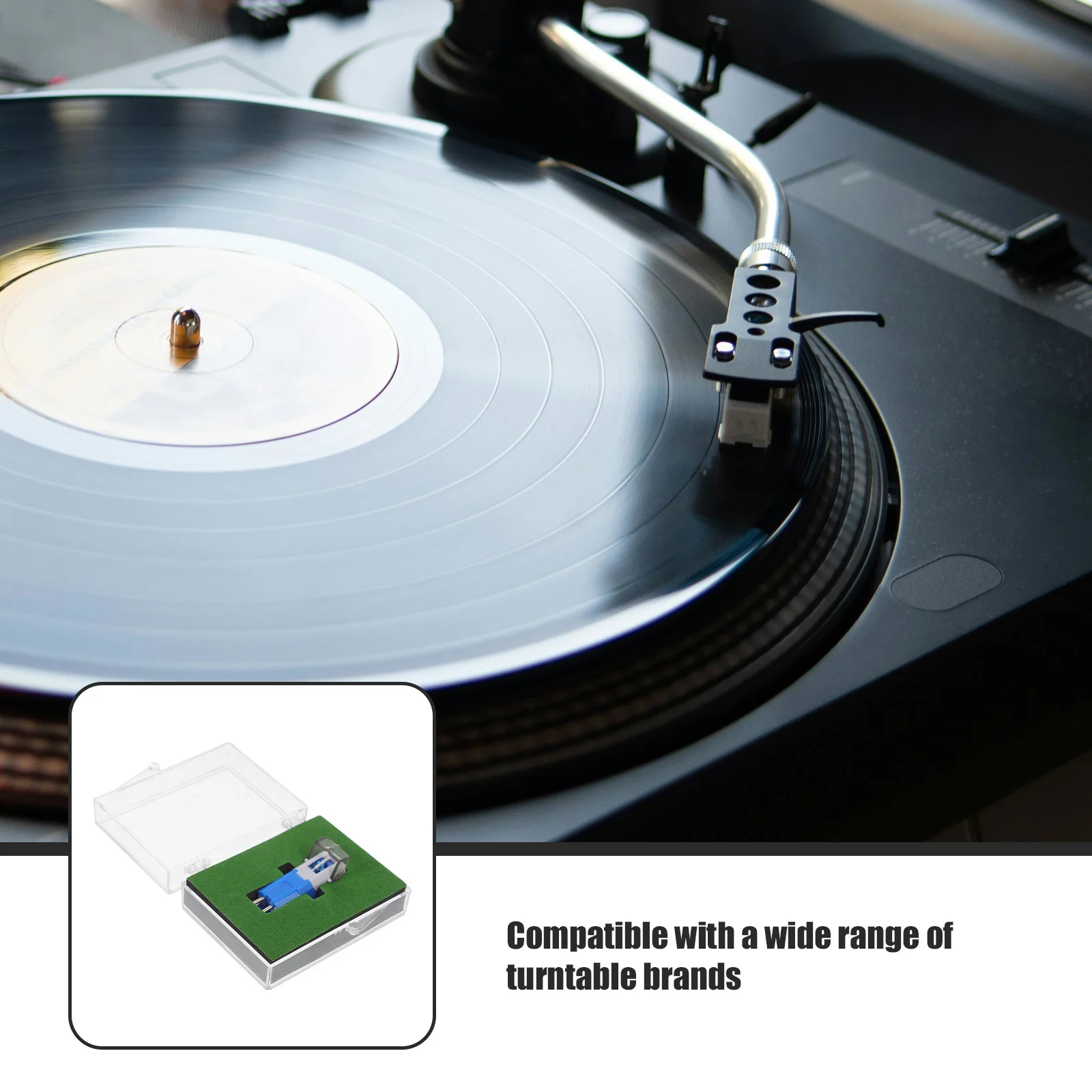 

High Quality Record Replacement Needle Enhanced Longevity Design Quick Swap for Turntable Users Universal