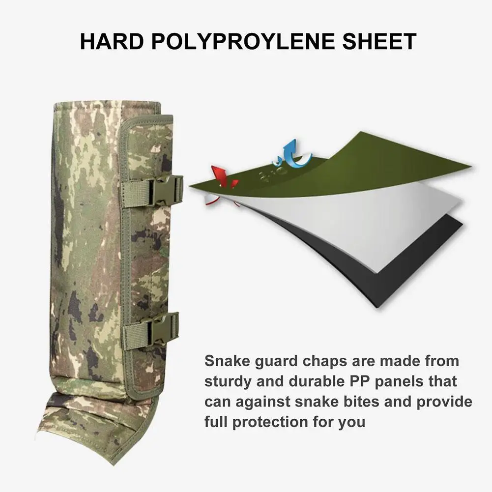 Snake‑bite Proof Leg Gaiters Waterproof Anti‑thorn Hunting Gaiters for Hiking Climbing Camping Outdoor Leg Protection Gear image 5