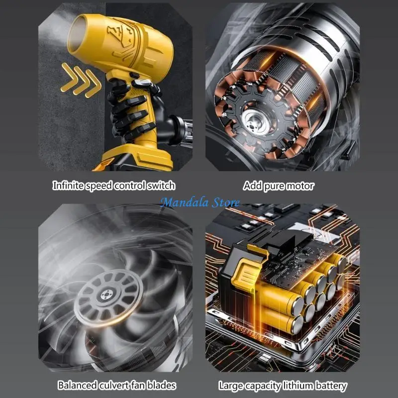 U2JC 32000RPM التوربينات العنيفة الطائرات مروحة منفاخ الهواء فرش السيارات الغبار تهب مروحة