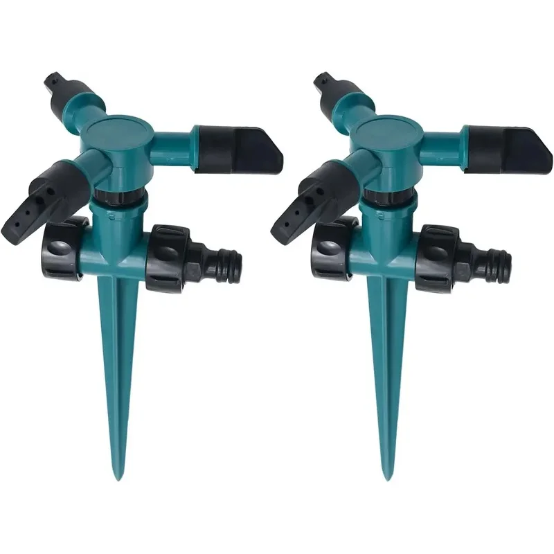 2pcs 360° Rotating Garden Sprinkler, Automatic Watering System for Agricultural & Lawn Irrigation, Water Saving Sprayer