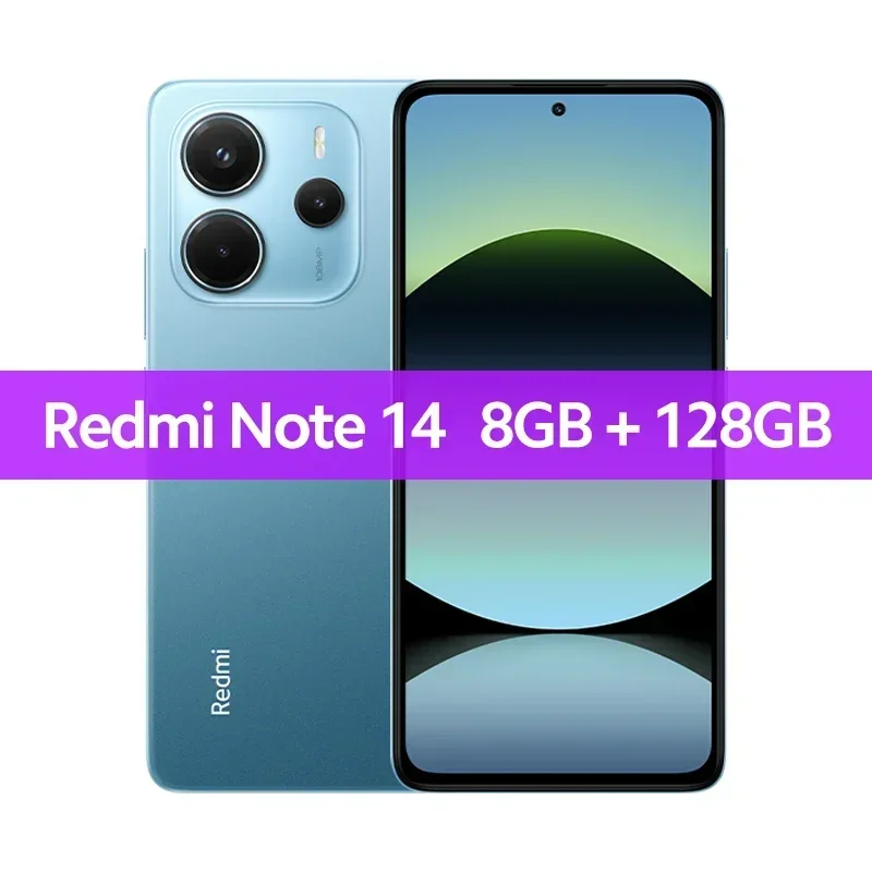 【World Premiere】Global Version Xiaomi Redmi Note 14 MediaTek Helio G99-Ultra 108MP AI Camera 5500mAh 6.67" 120Hz AMOLED Displa