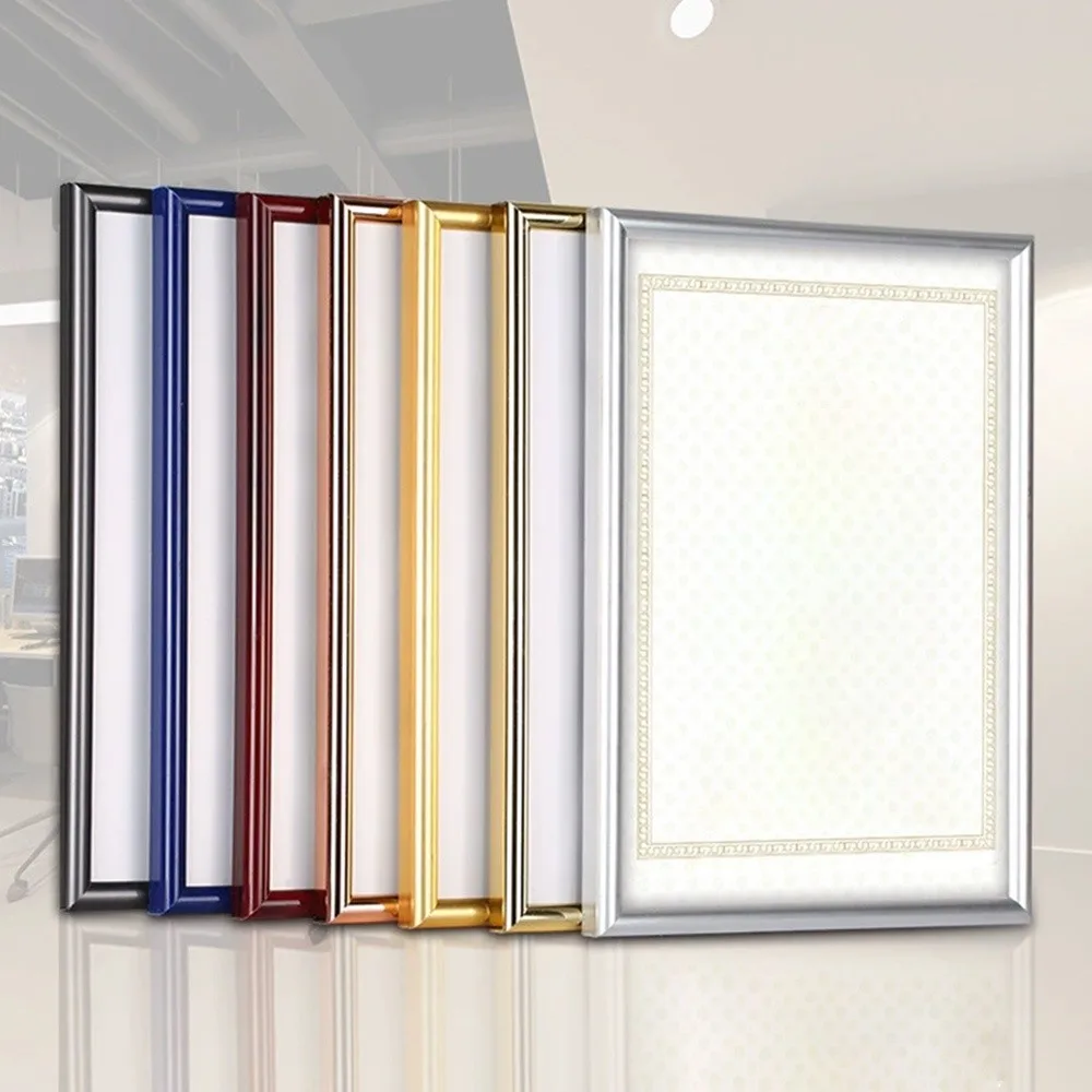 Decorative Ornaments A4 Certificate Frame PVC DIY Business License Award Box Honor Certificate Display Case