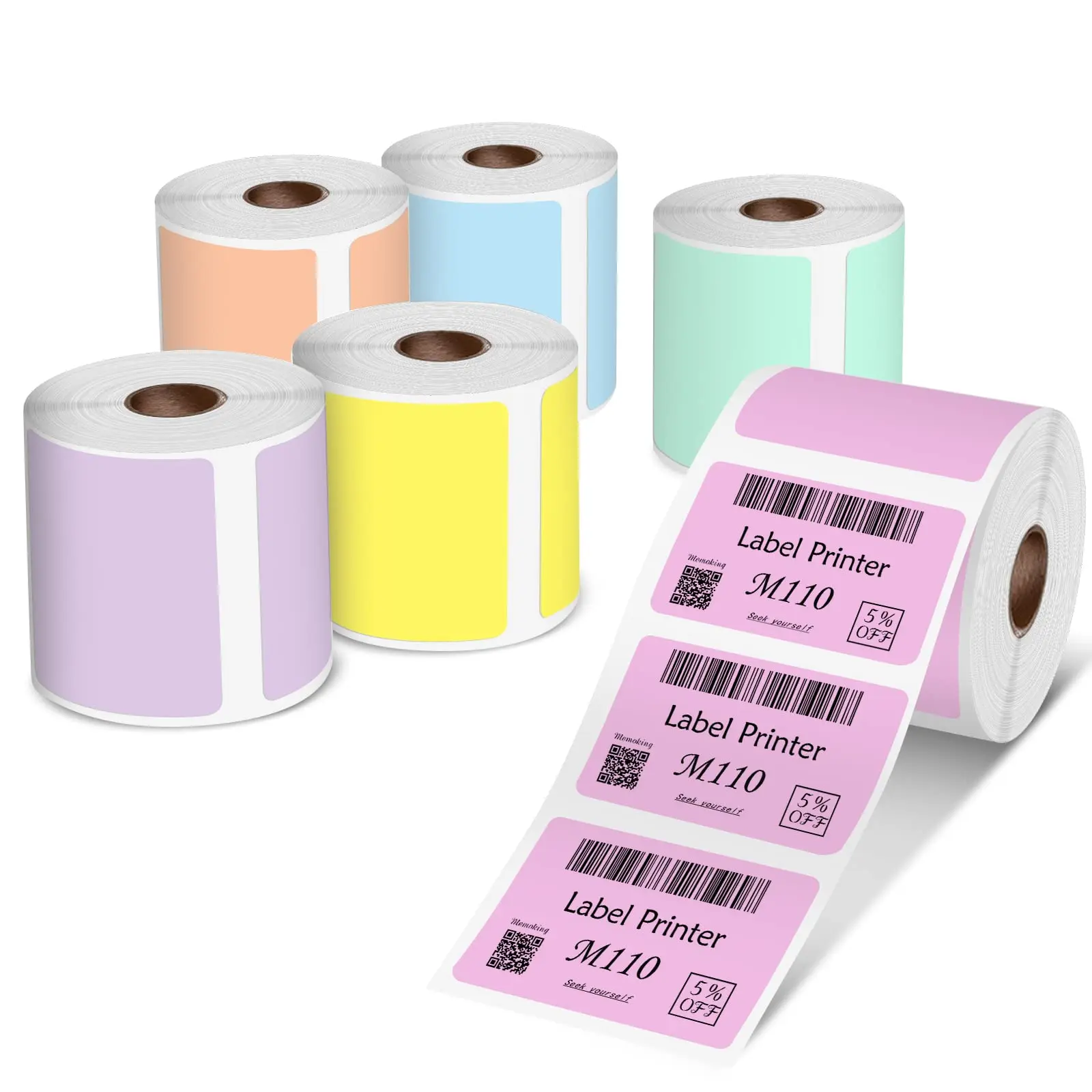 Colorful Square Thermal Label for M120 M220 M110 M200 M221 M210 Label Printer 40x30mm 230pcs Self-Adhesive Labels Sticky Paper