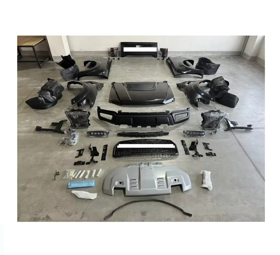 New Product Conversion Kit Car Bumper Body Kits for Ford Ranger 2012-2021 Upgrade to F150 2021 Raptor Look