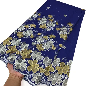 最新の2025高品質のアフリカンナイジェリアのチュールレースファブリックコットンダマスクガイピアフォーマルプロムパーティーガウンドレス5ヤード 8ベストセールスナイジェリアレース-2