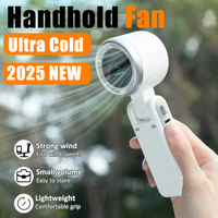 2025 New Hanging Neck Outdoor 180 Degree Folding Desktop Mini Fan Hand-held Folding High-speed Powerful Turbo Fan Outdoor Use