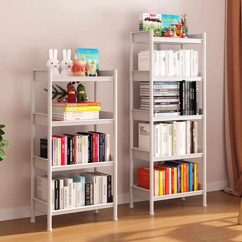 

White Modern Book Shelf Organzier Items Design Minimalist Industrial Storage Organizer Esquinero Para Sala Nordic Furniture