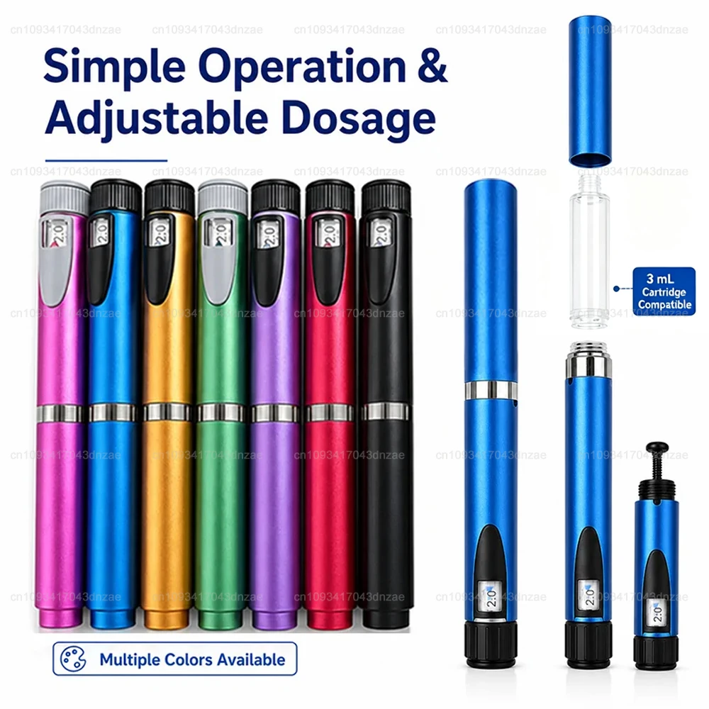 10Pcs Insulin Cartridge Bottle Consumables Magic Pen Wrinkle Smoothing Beauty Device Reusable Injection Pen for Beauty Salon