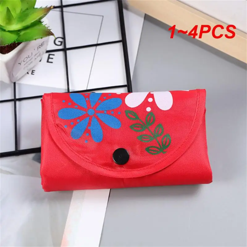 1~4PCS Handbag Strong And Durable Durable Going Out To Buy Vegetable Bags Reusable Bags Resistant To Dirt Solid