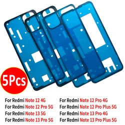 5Pcs,Waterproof Adhesive Back Housing Case Battery Cover Glue Stickers Tape For Xiaomi Redmi Note 12 4G 13 5G 12 13 Pro Plus 5G