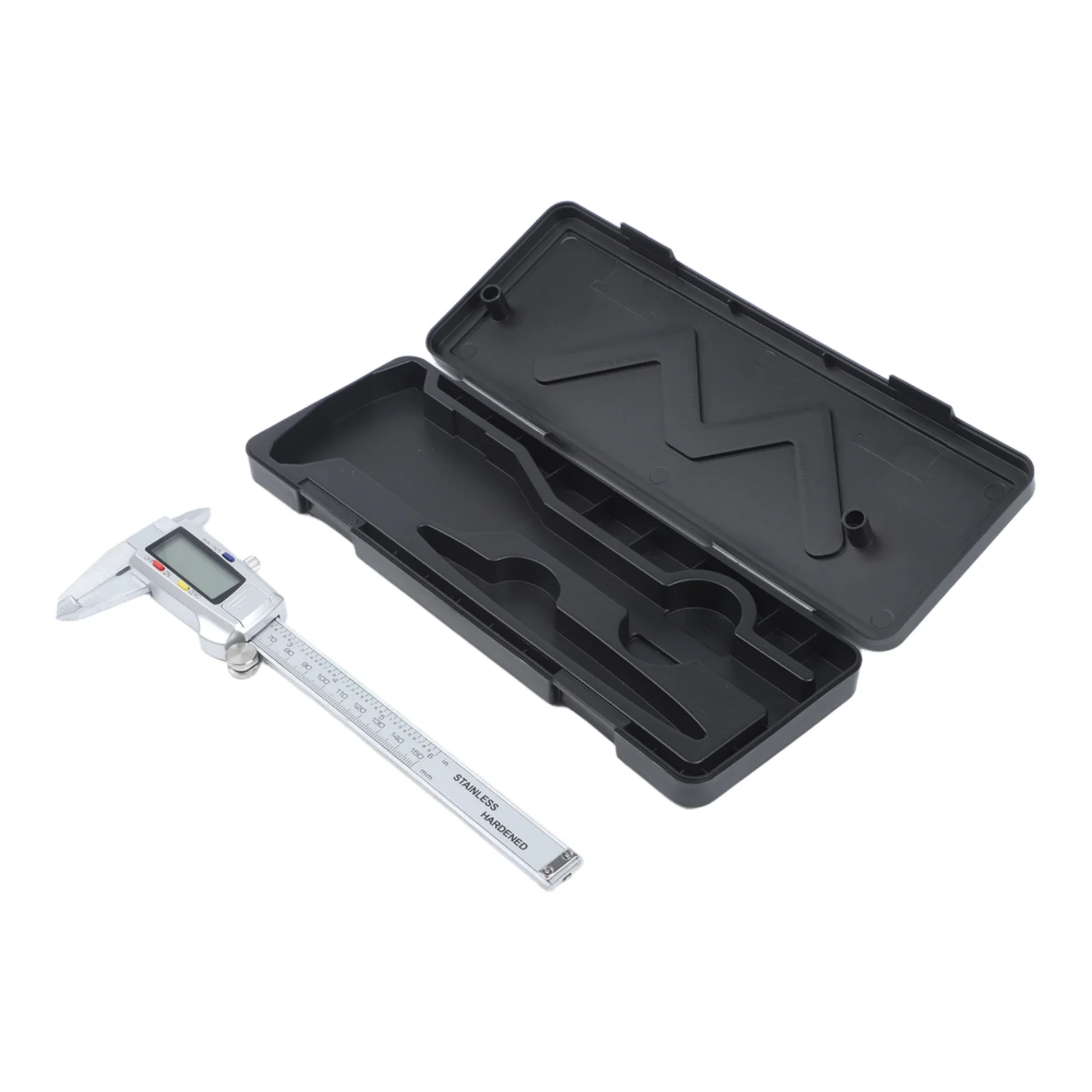 150mm 6 Inch Digital Vernier Caliper with Stainless Steel Body and Electronic LCD for Inside Outside Depth Measurement