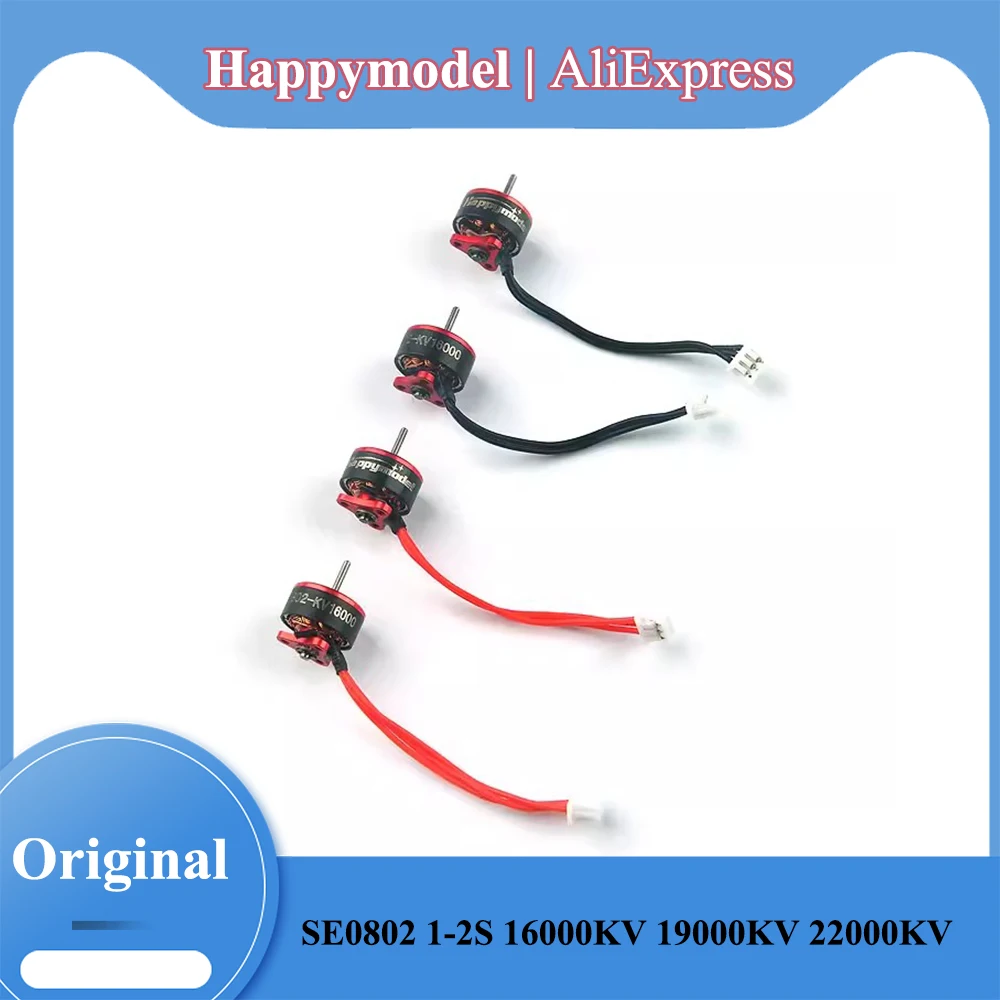 

Happymodel SE0802 1-2S 16000KV 19000KV 25000KV Brushless Motor for Mobula7 Snapper7 Mobula6 RC Quadcopter