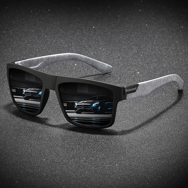 Moda Vintage kwadratowe okulary przeciwsłoneczne z polaryzacją mężczyźni kobiety jazda wędkarstwo luksusowa marka designerskie okulary przeciwsłoneczne okulary kierowcy UV400