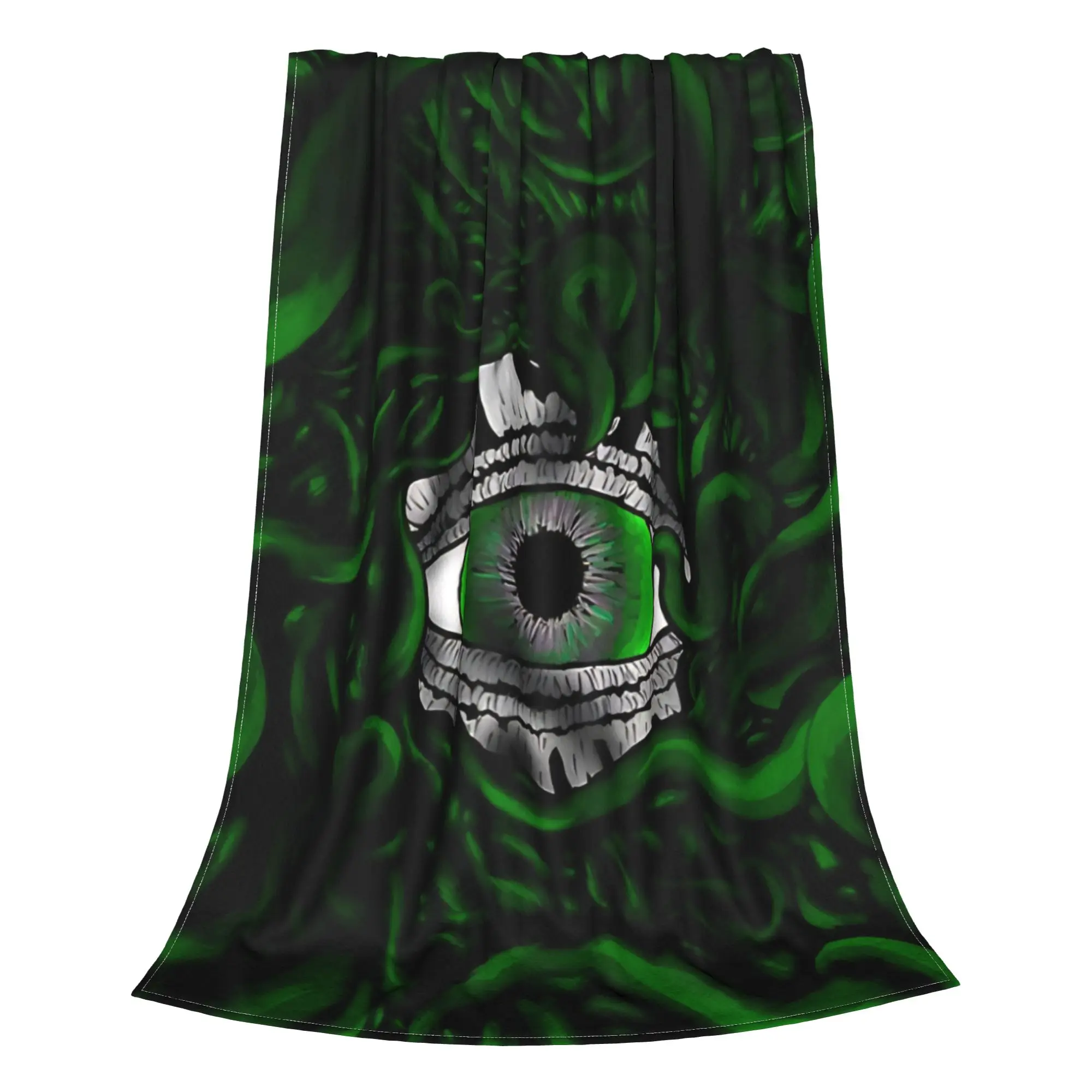 1PC Home Cutecore ancient sea entity Eye Of Cthulhu Blanket Super Cosy Plush Home Living Room Sofa Halloween