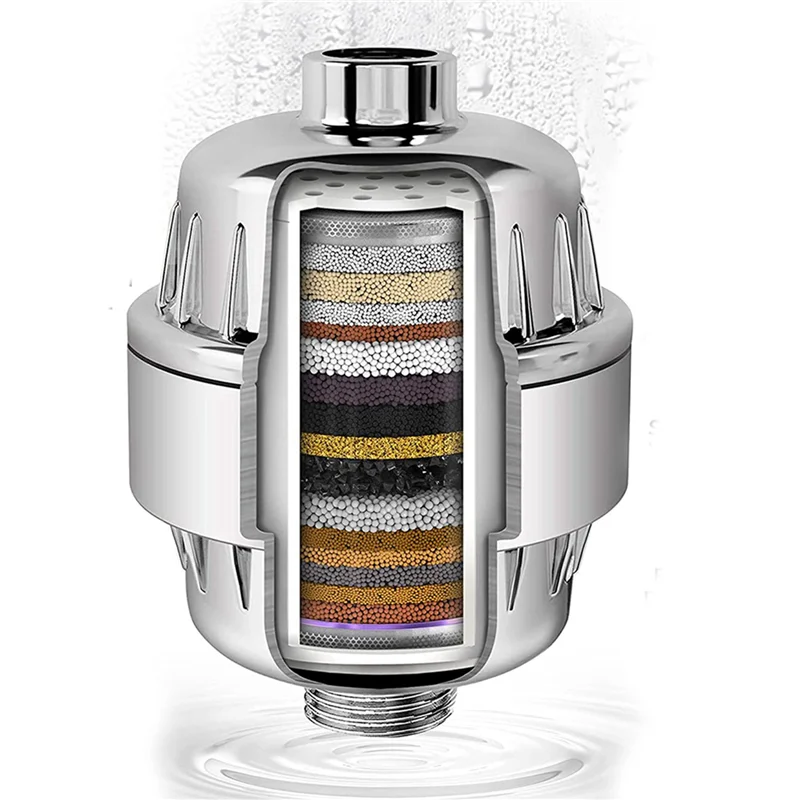 

B51C 4X 20-ступенчатый сменный картридж для фильтра для воды для душа (без корпуса), совместимый с любым душевым фильтром аналогичной конструкции