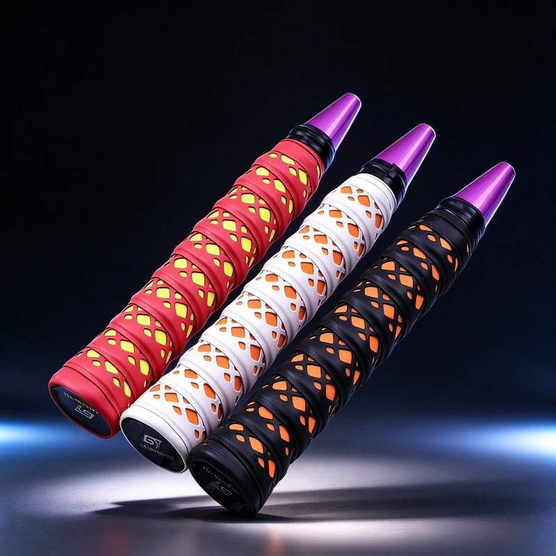 1PC Dual Color Keel Grip Tape Sweat Absorbing Wrap for Badminton Racket Tennis Racket Non Slip Handle Band Sporting Goods