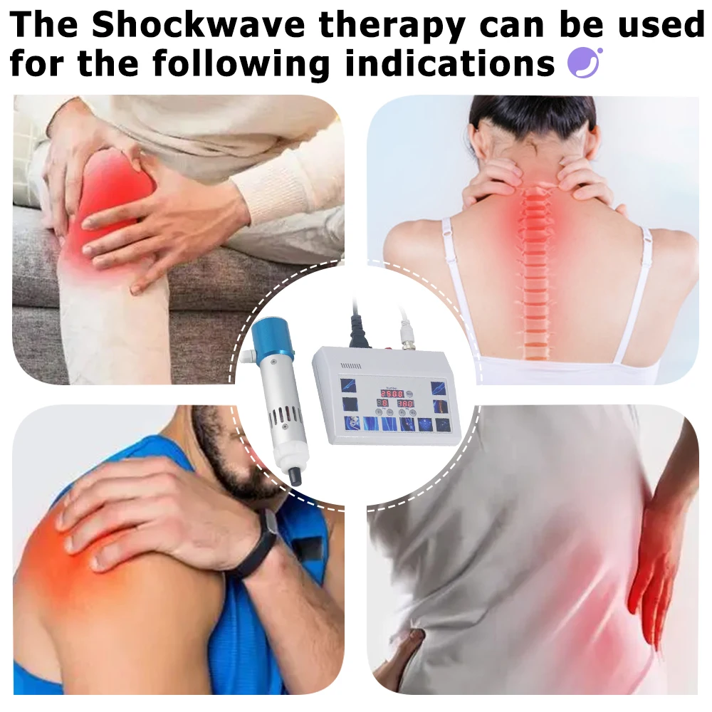 Professional Shock Wave Therapy Machine Physiotherapy For ED Treatment Knee Pain Relief 300MJ Shockwave Massager Newest Handle