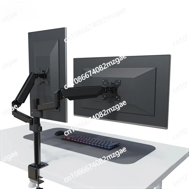 17-32 Inch, Dual-screen Monitor, Column Bracket, Cantilever LCD Screen, Desktop Lifting and Rotating Base