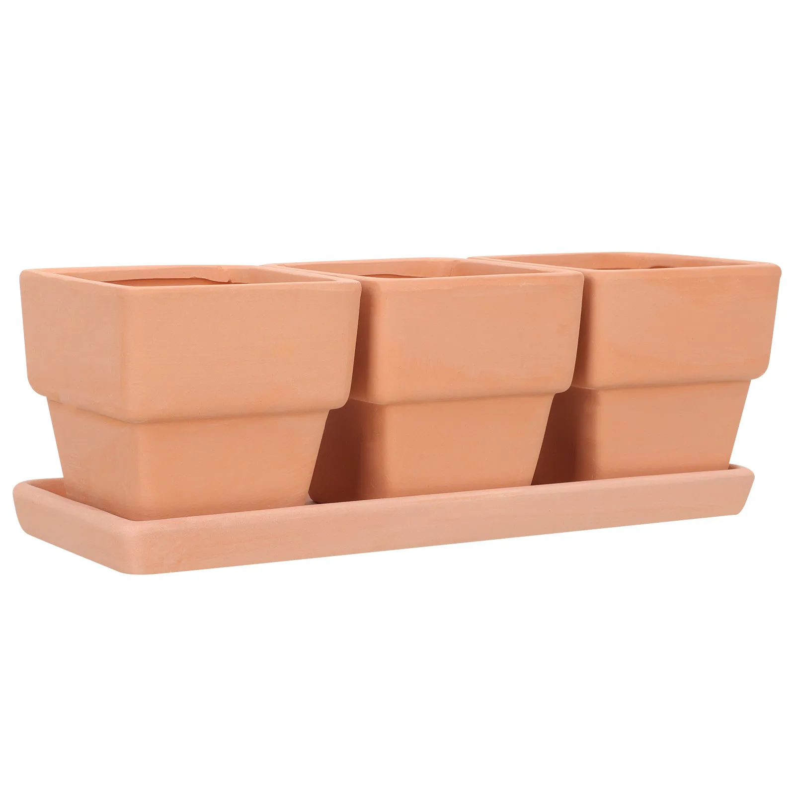 

1 Set Red Pottery Flower Pot Modern Minimalist Succulent Planter Plant Pot for Indoor Outdoor Office Home Garden Decoration with