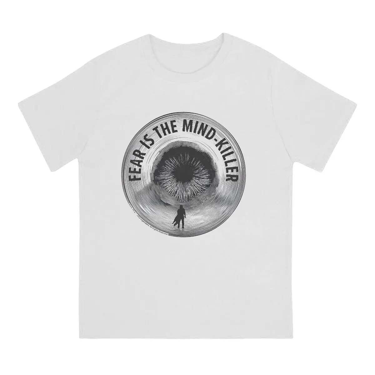 Men's T-Shirts The Sandworm Fear Is The Mind-Killer Funny Pure Cotton Shirt Short Sleeve Dune Shirts O Neck Clothing Unique