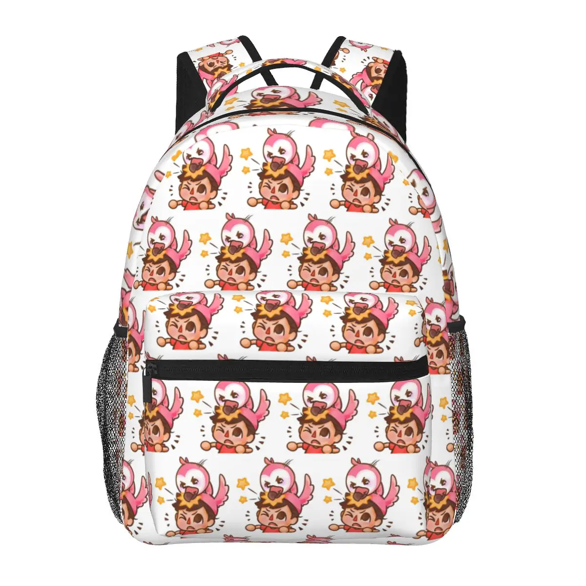 Albert Flamingo YouTube Backpacks Boys Girls Bookbag Students School Bags Cartoon Kids Rucksack Shoulder Bag Large Capacity