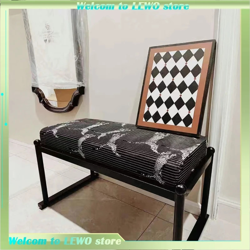 

Vanity Chair Designer Foot Stool Chinese Style Living Room Big Size Step Stool Fashion Tabouret Muebles Balcony Furniture