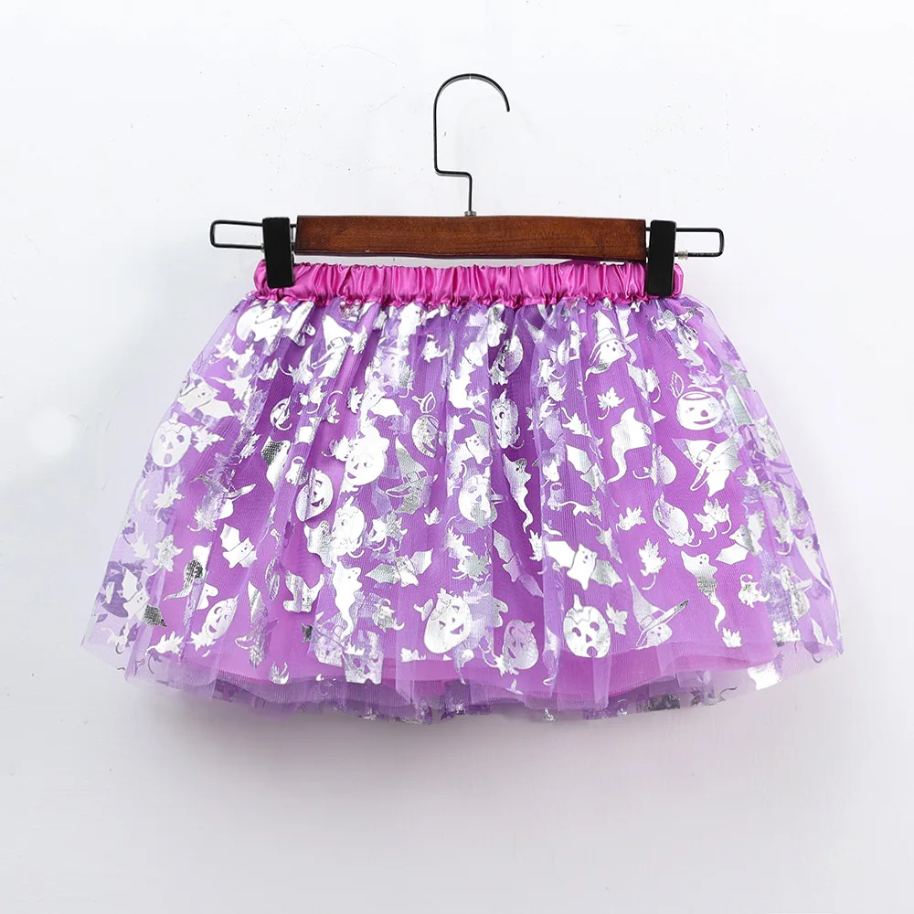 Mädchen Tutu Rock Kinder Ballett Prinzessin Pettis kirt flauschige Tüll Röcke schöne Ballkleid Halloween Kürbis Kinder Kleidung Baby – Detail 16