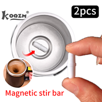 2PCS Automatic Self Stirring Non-Corroding Smart Mixer Thermal Magnetic Mug Capsule Cylindrical Magnetic Stirring Rod Cup Accs