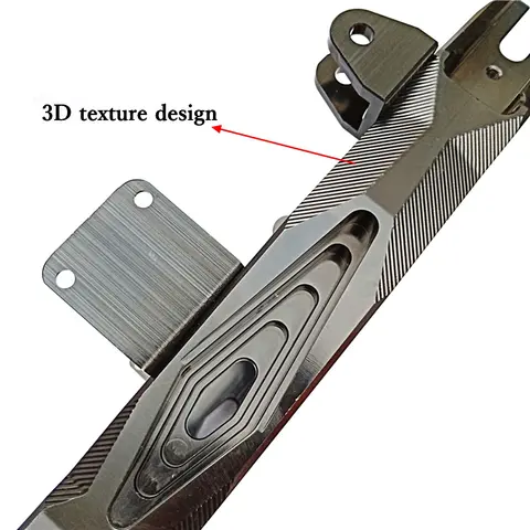 Motorcykelsvingarm 3D CNC Aluminiumlegering Bakre Flatgaffel Lämplig för Yamaha FORCE RSZ JOG GOGO Niu U+/US/UQI Scooter Modify 6 best sales svängarm - №2