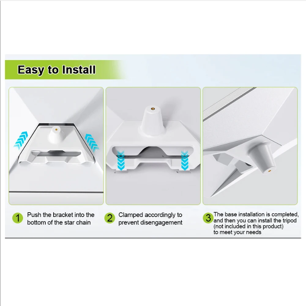 حامل محول، متوافق مع طبق Starlink Mini، حامل كأس الشفط وحامل ثلاثي القوائم، حامل صامولة 1/4 بوصة لـ Starlink Mini