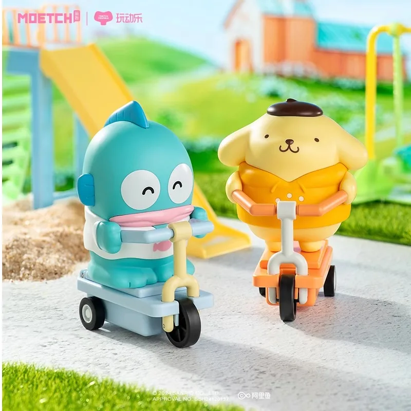 Sanrio Scooter Series Hello Kitty Melody Culomi Cannella Cane Cieco Scatola Ornamento Bambola Giocattolo Alla Moda Figura Regali