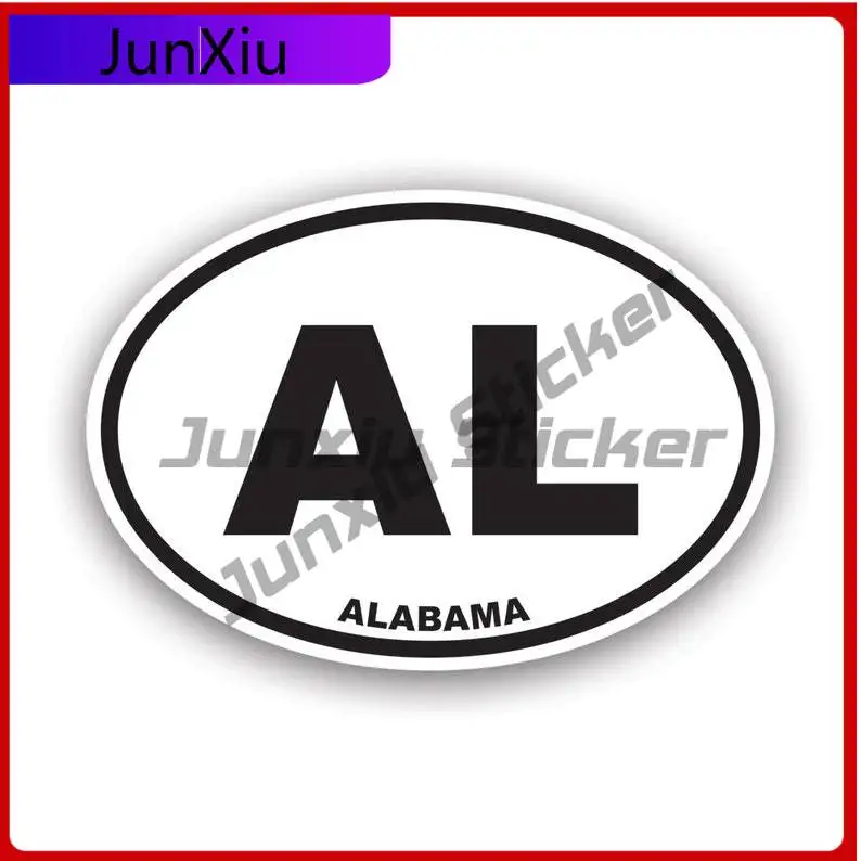 

Alabama Euro Oval Sticker Uv Protected Al Car Sticker Vinyl Decal Waterproof Durable For Car Window Laptop Bumper Gift Idea