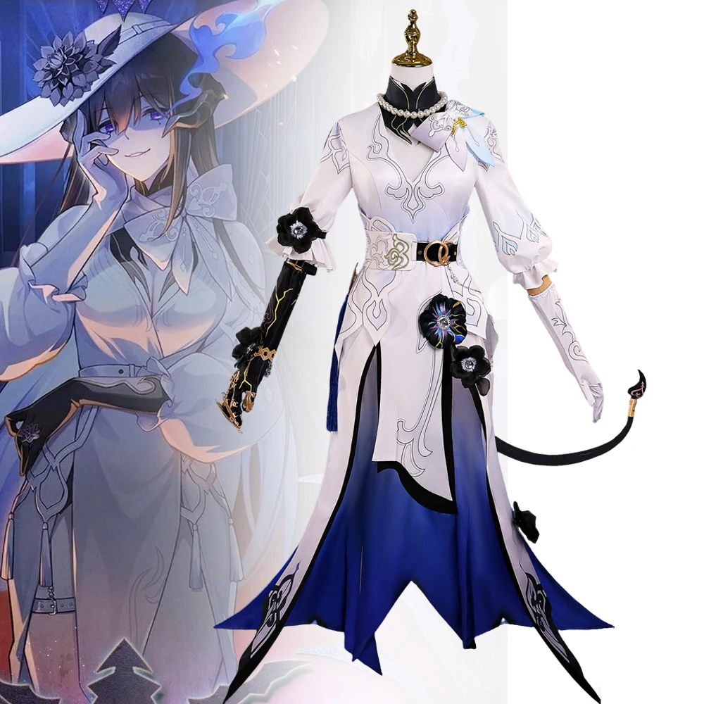 

Game Honkai Star Rail Constance Cosplay Costume The Dahlia Women Dress Stage Uniform Masquerade Carnival Party Clothes