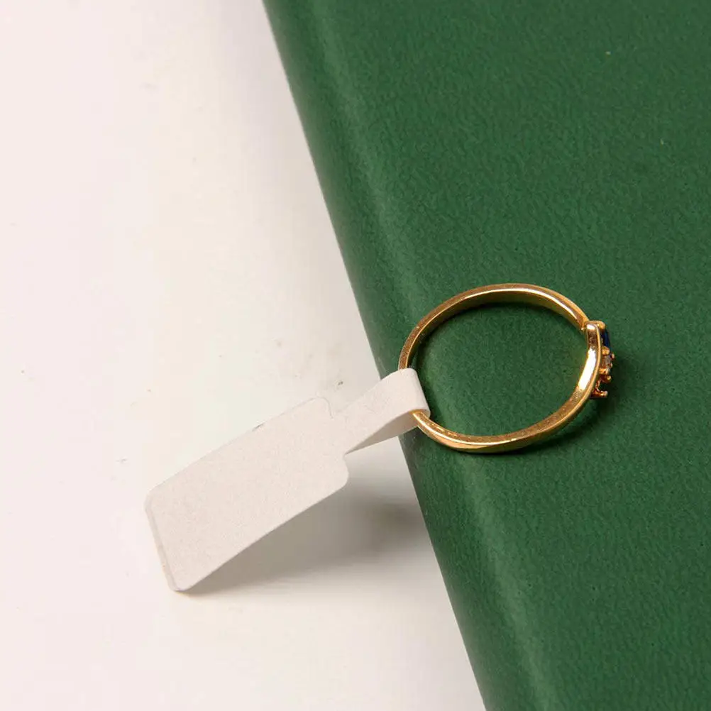 

300Pcs Jewelry Price Tags Paper Labels Square Head Easy Remove for Rings Bracelets Necklaces DIY Crafts Adhesive Display Labels