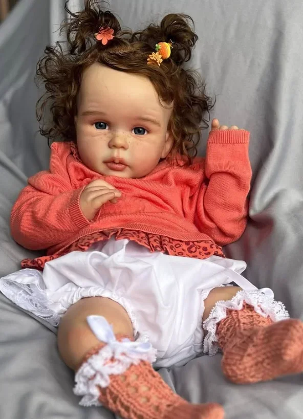 Reborn Roberto Doll Kit 19Inch With Cloth Body and Random Eyes Unfinished Unpainted Blank DIY Doll Parts Collectible Art Doll