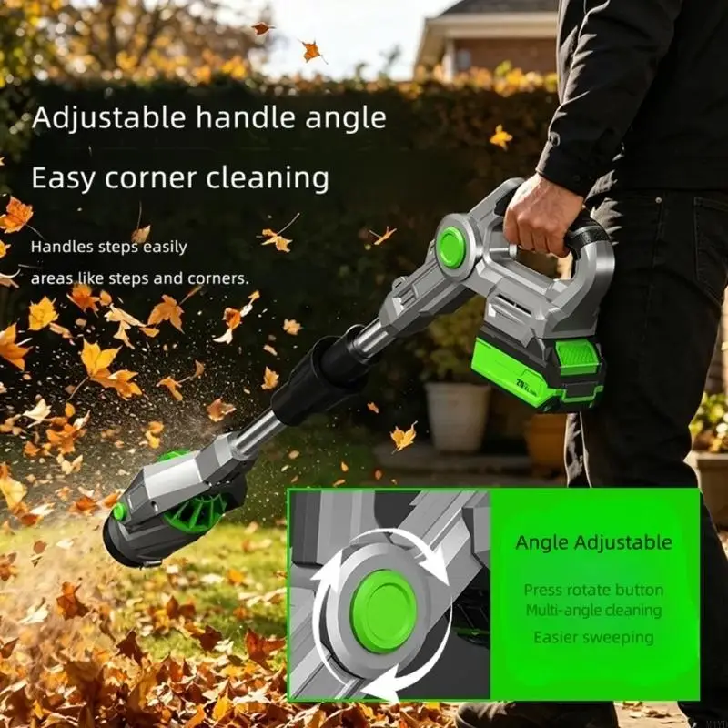 Leafs Blower Cordless,Foldable Leafs Blowers with Rotatable Blower Tube,Gutter Cleaning Tools for Garden M4YD