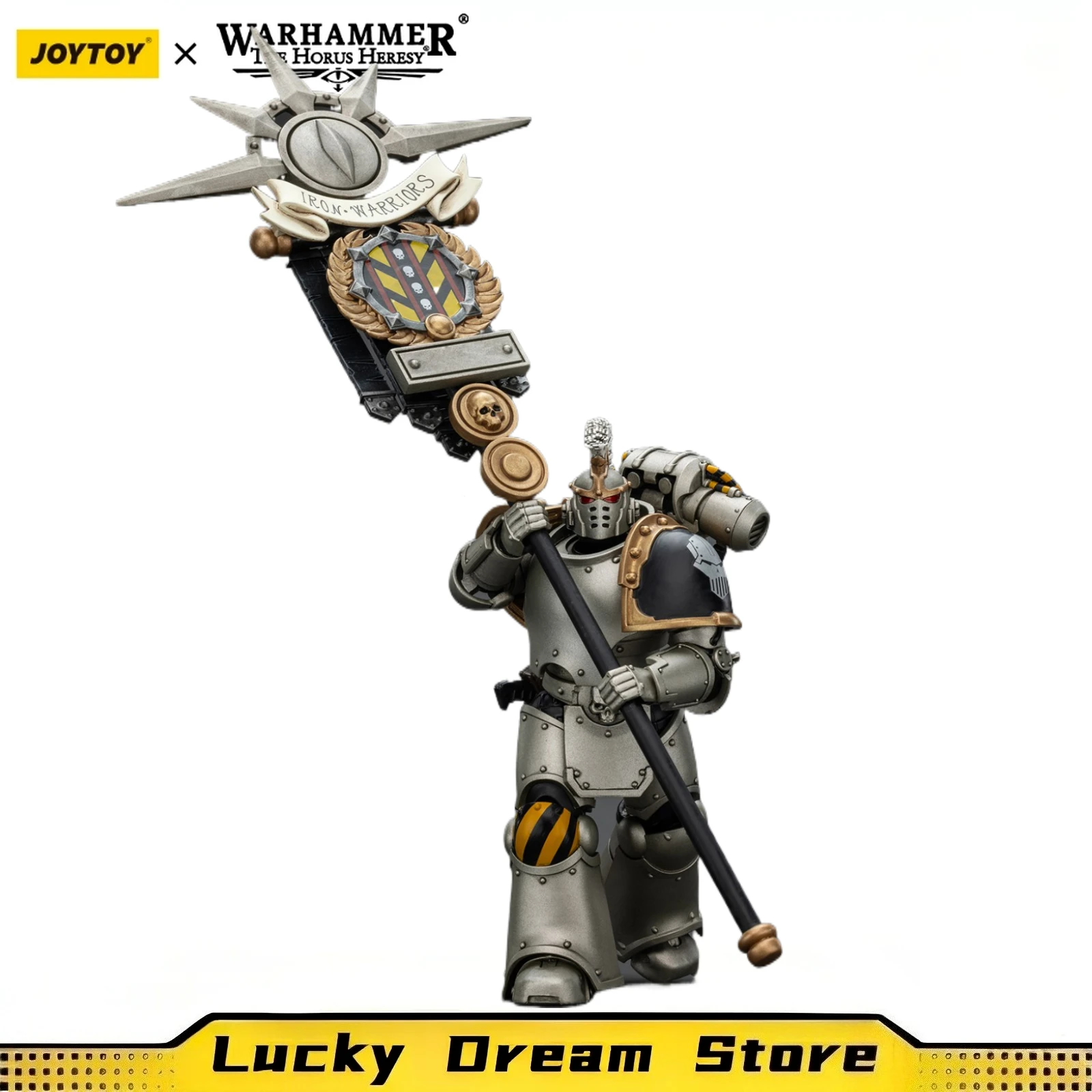 【JOYTOY】1/18 شخصية الحركة Warhammer 40K Iron Warriors Command Squad المختارة مع معيار Legion #3